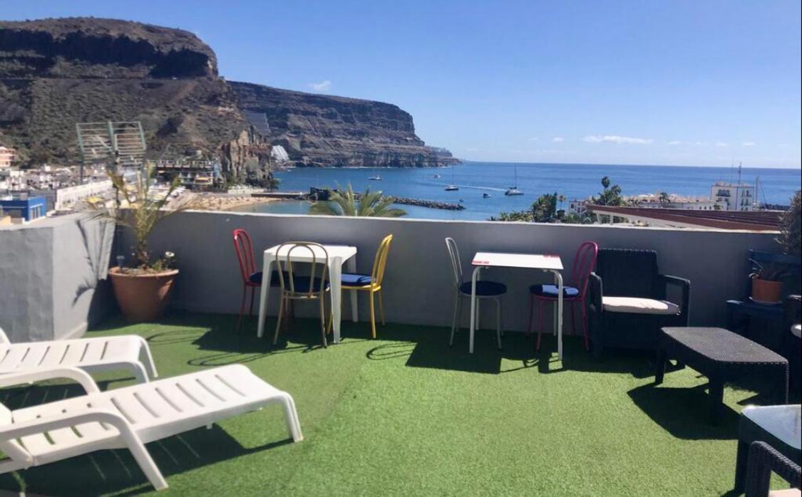 Pensión Playa Puerto De Mogan Exterior foto